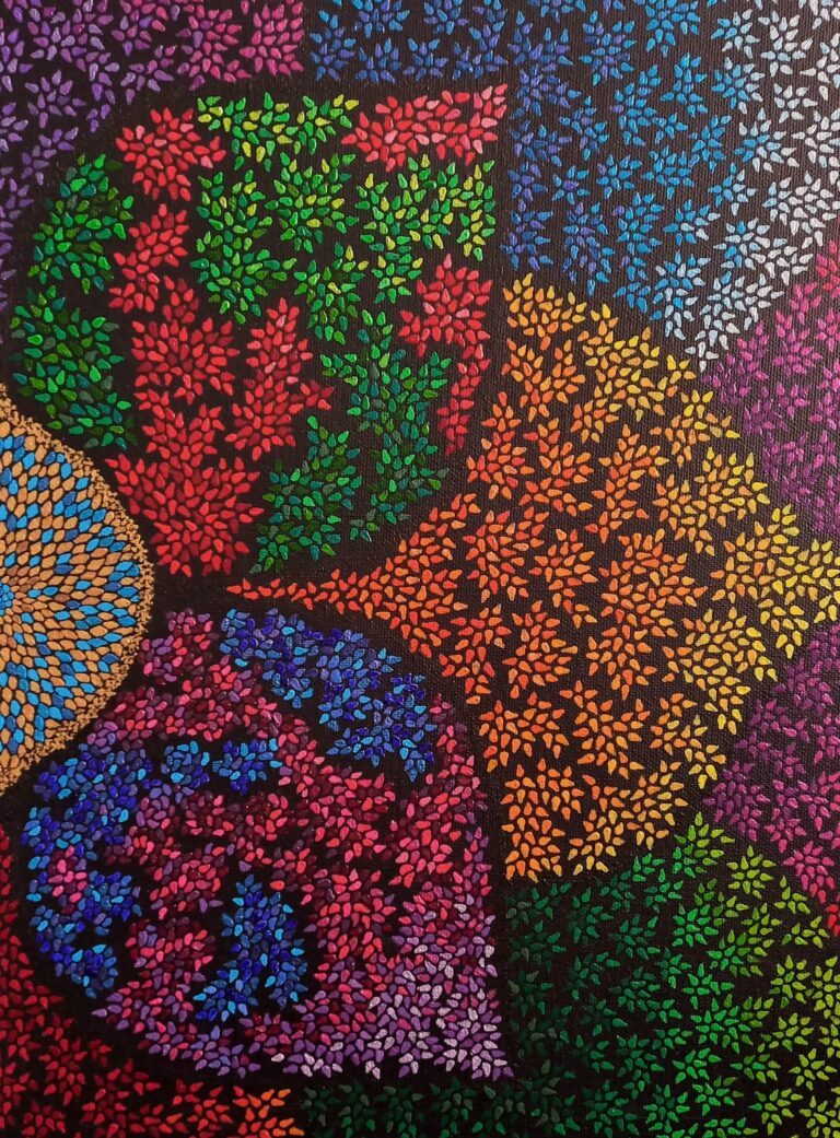 patterns painting by Lebanese artist Theo Nassar, Lebanon contemporary art