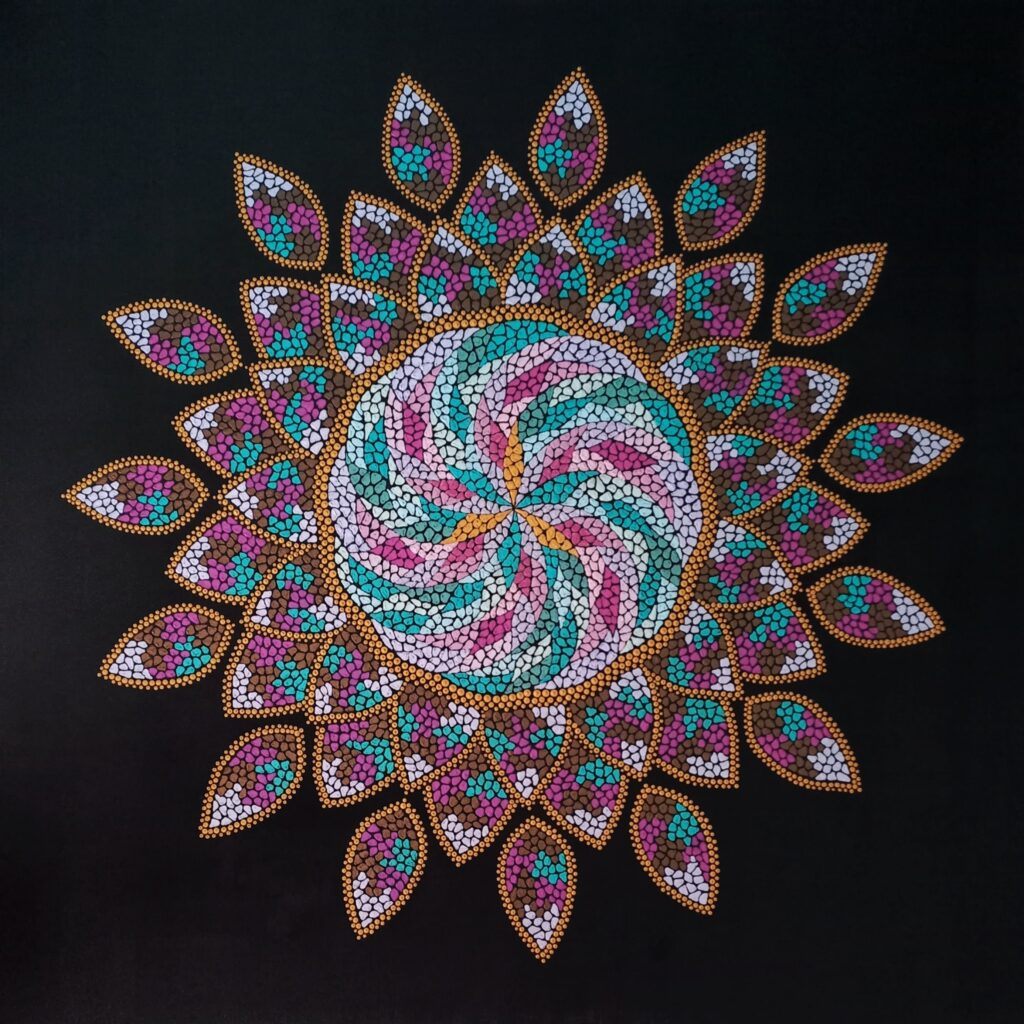 sacred art painting by Lebanese artist Theo Nassar, Lebanon art