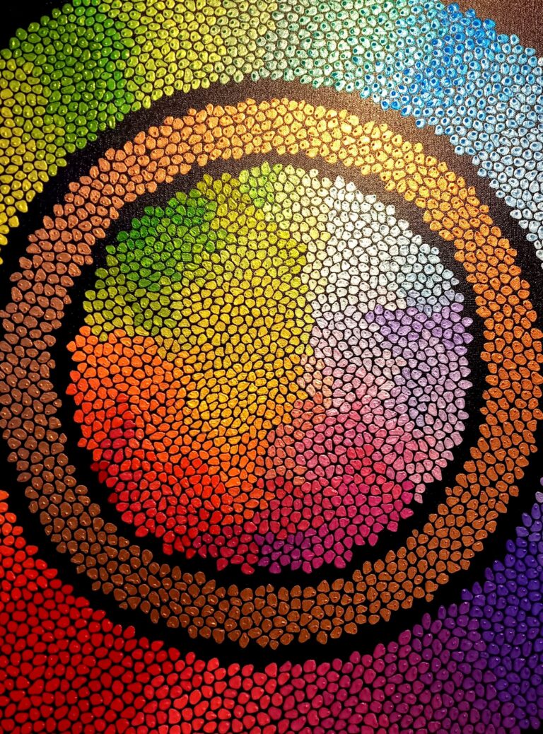 patterns painting by Lebanese artist Theo Nassar, Lebanon contemporary art
