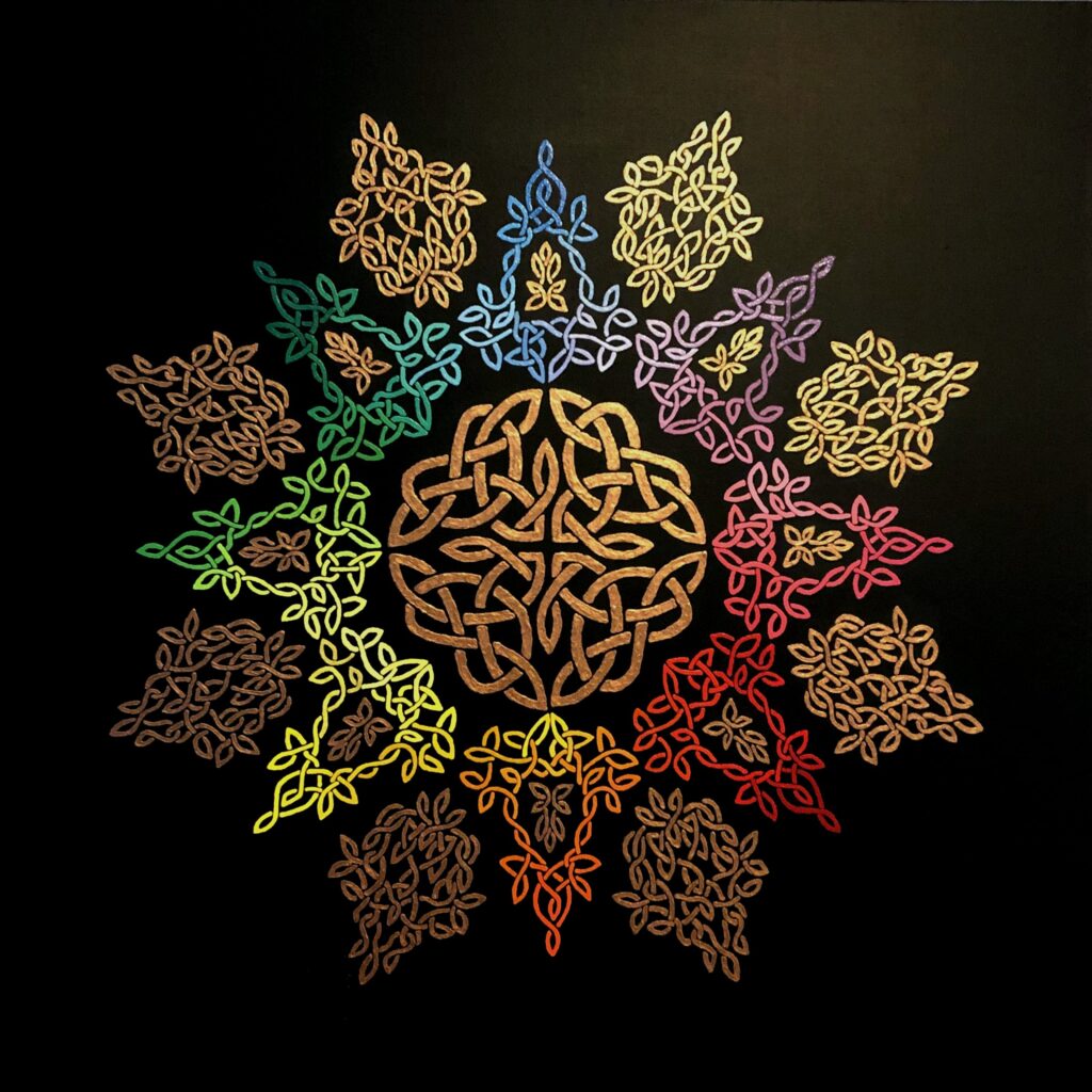 sacred art painting by Lebanese artist Theo Nassar, Lebanon art