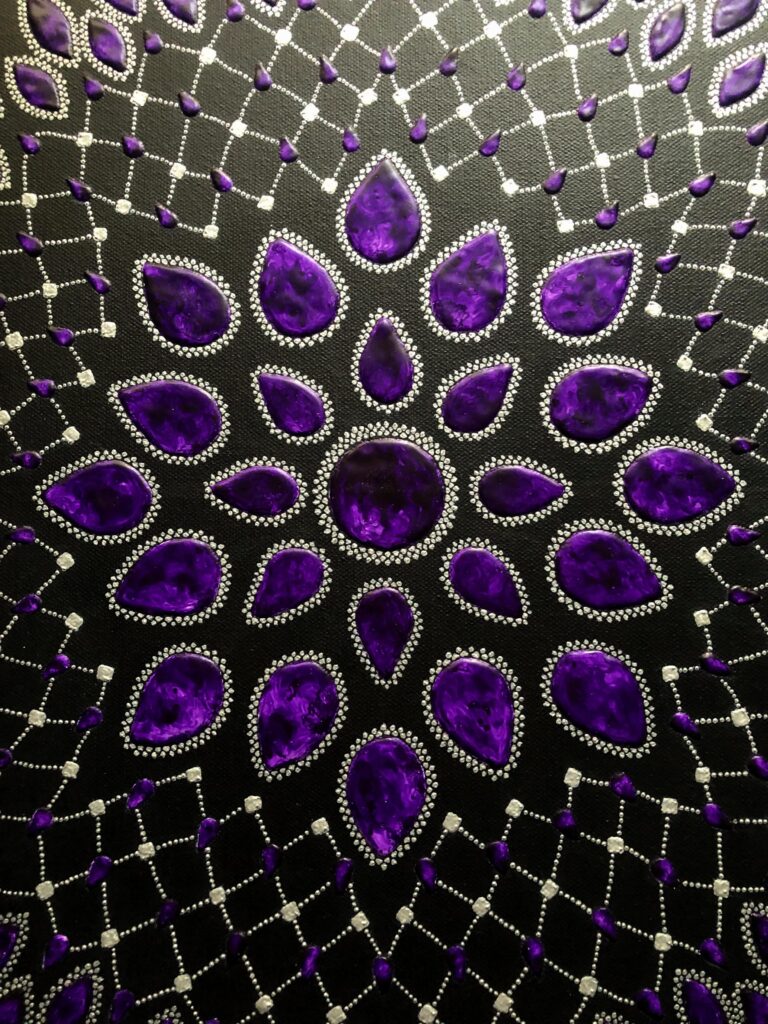 patterns painting by Lebanese artist Theo Nassar, Lebanon contemporary art