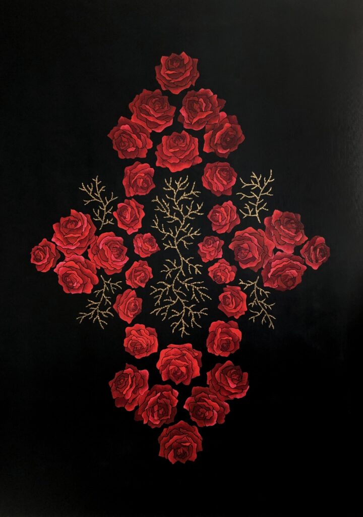 sacred art painting by Lebanese artist Theo Nassar, Lebanon art