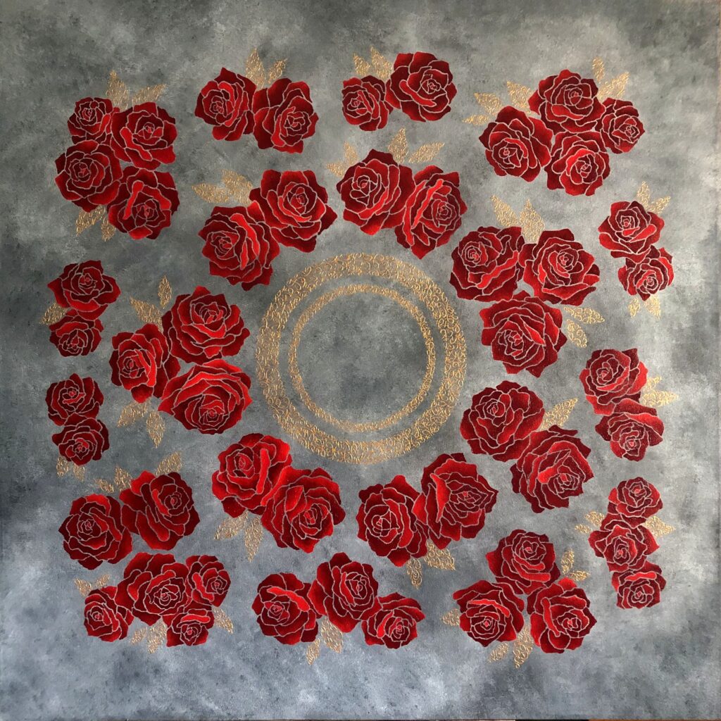 sacred art painting by Lebanese artist Theo Nassar, Lebanon art