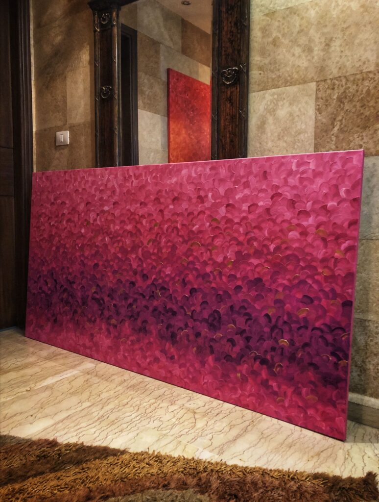 Abstract painting by artist Theo Nassar
