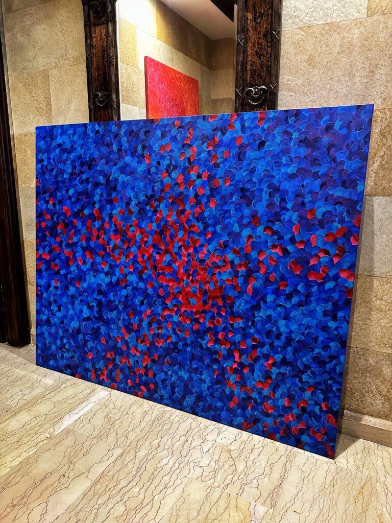 Abstract painting by Lebanese Artist Theo NAssar