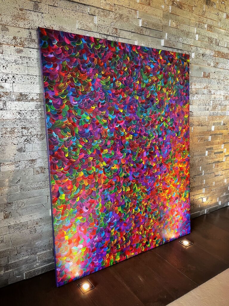 Abstract painting by artist Theo Nassar