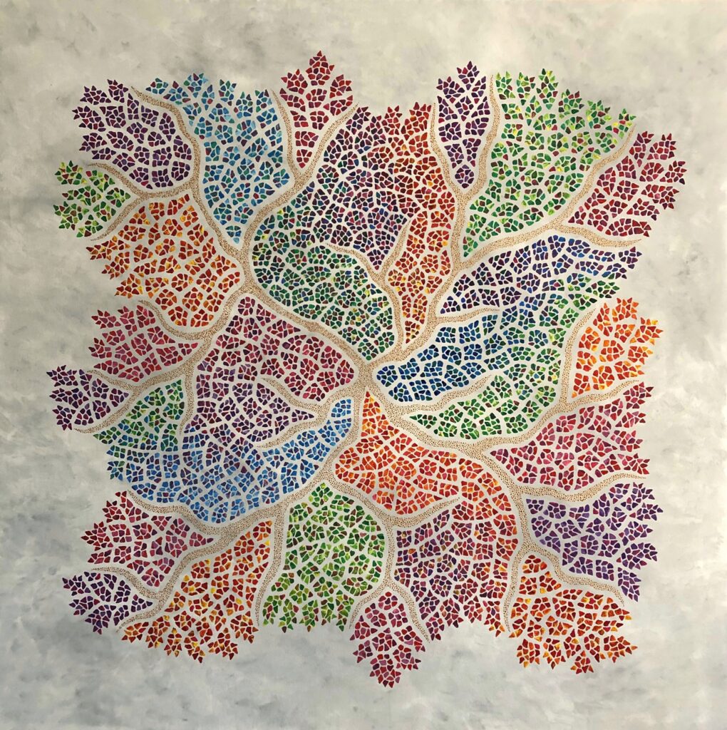 sacred art painting by Lebanese artist Theo Nassar, Lebanon art