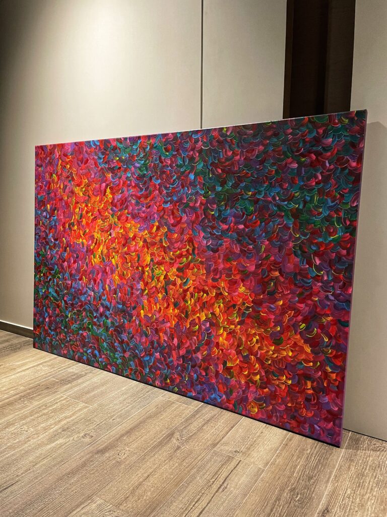 Abstract painting "Eternal" by artist Theo Nassar