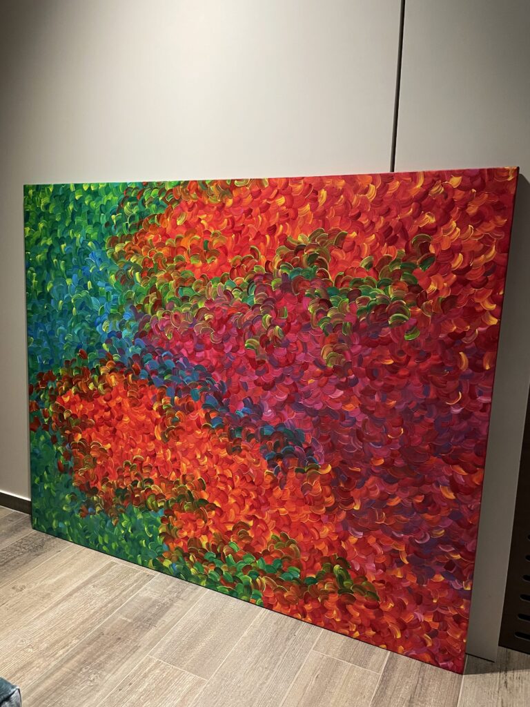 Abstract painting by Artist Theo Nassar