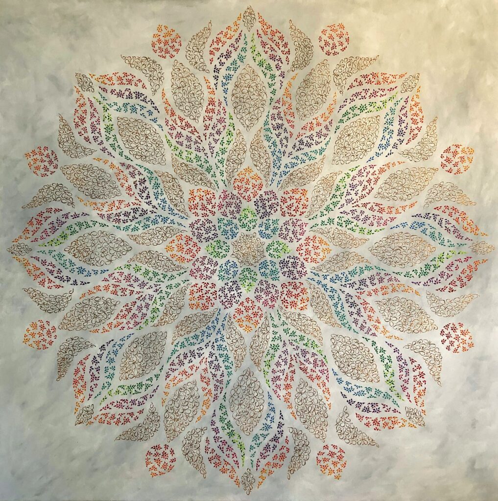 sacred art painting by Lebanese artist Theo Nassar, Lebanon art