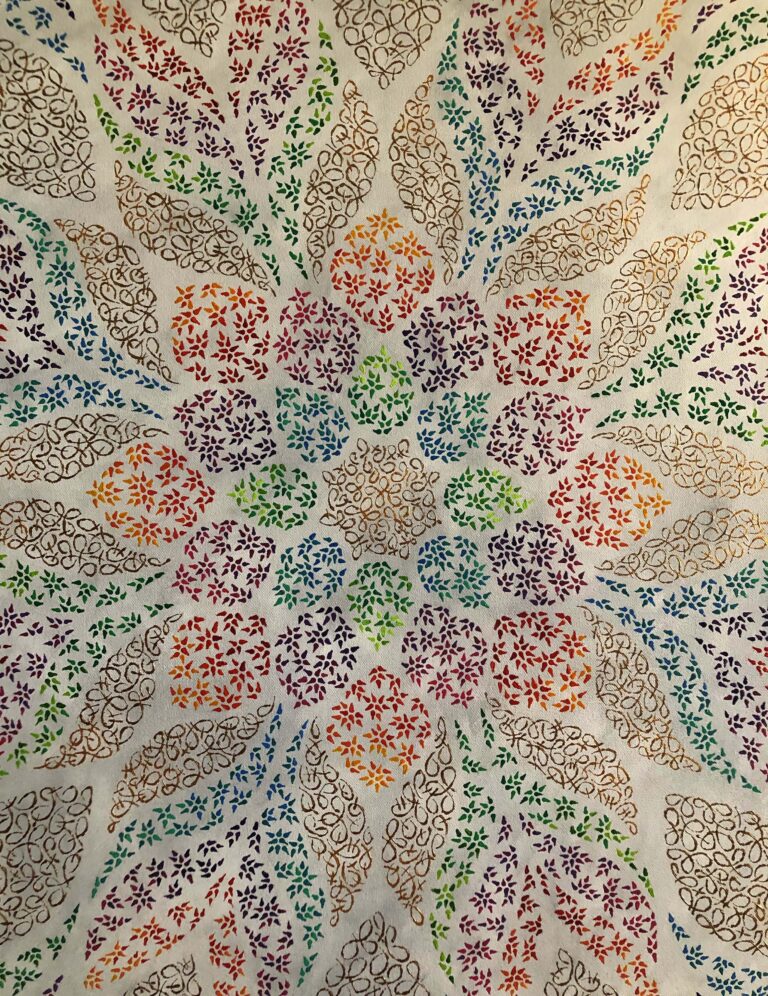 patterns painting by Lebanese artist Theo Nassar, Lebanon contemporary art