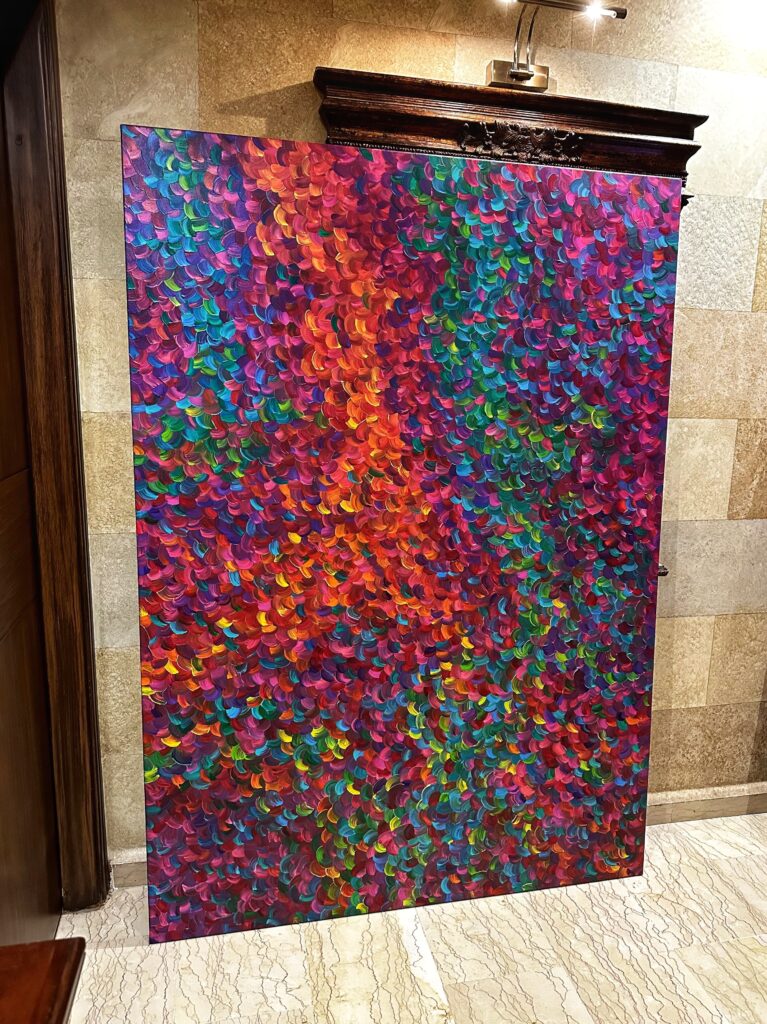 Abstract painting by Lebanese artist Theo Nassar, Art lebanon