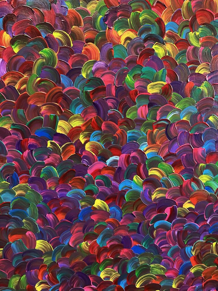 Abstract painting by Lebanese artist Theo Nassar, Art lebanon