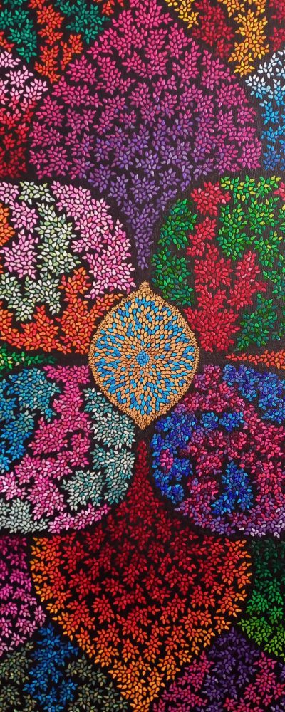 patterns painting by Lebanese artist Theo Nassar, Lebanon contemporary art
